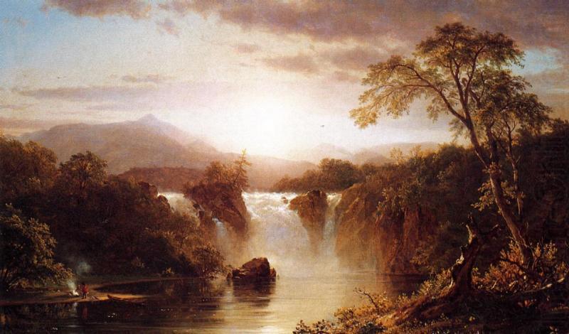Landscape with Waterfall, Frederic Edwin Church